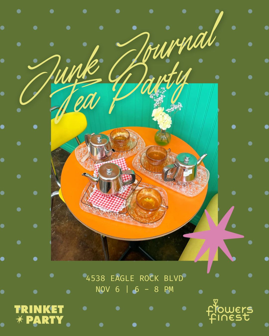 Junk Journal Tea Party with Trinket Party!