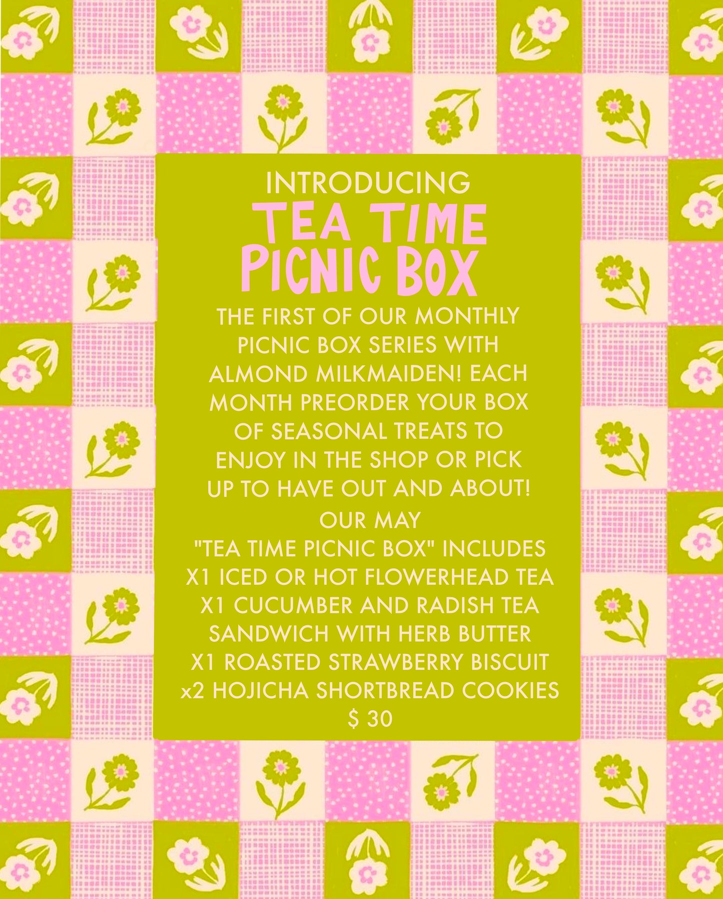 TEA TIME PICNIC BOX PREORDER